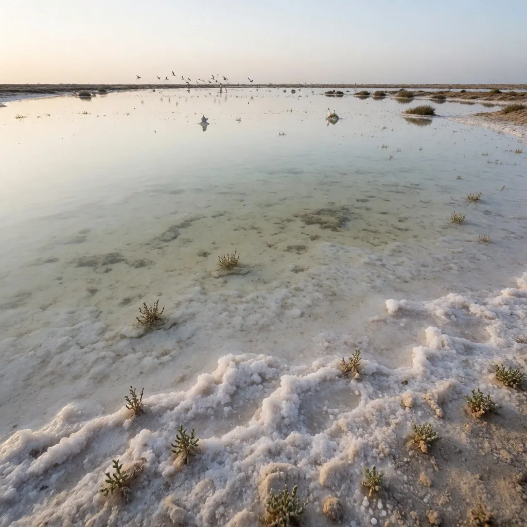 Mediterranean coastal salt marshes with wide horizons